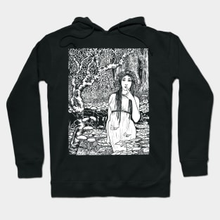 Woman in a Magical Forest (for dark clothing) Hoodie